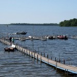 Eagle Nest Lodge Boat Slips on Cutfoot Sioux Lake