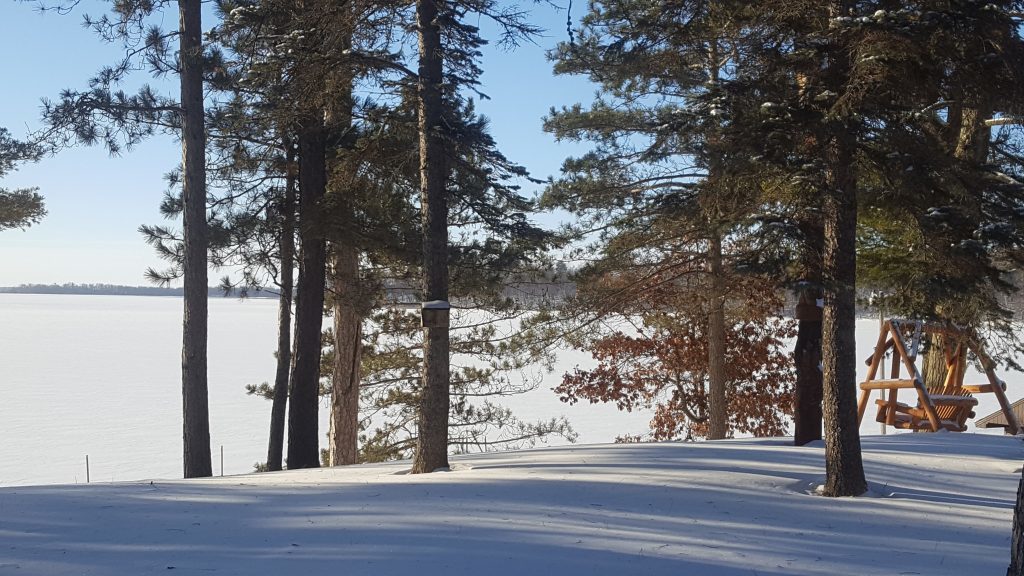 Early ice on Cutfoot Sioux